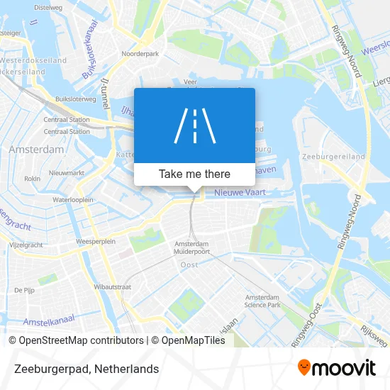 Zeeburgerpad map