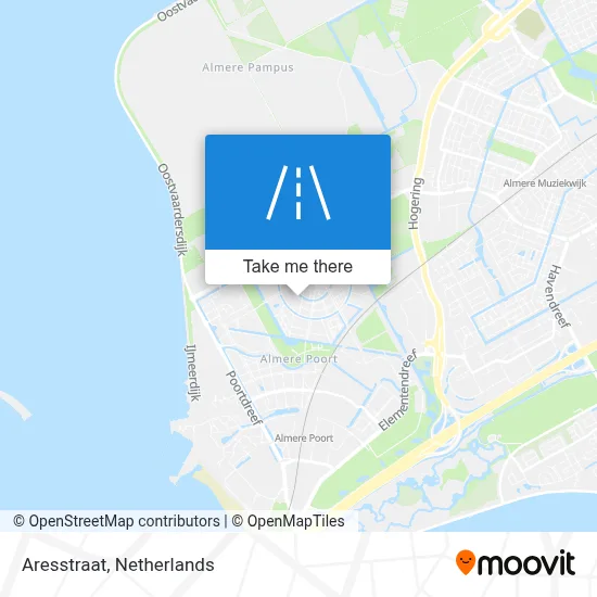 Aresstraat map