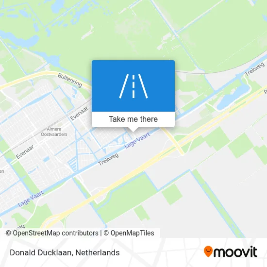 Donald Ducklaan map