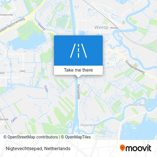 Nigtevechtsepad map