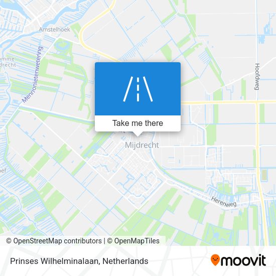 Prinses Wilhelminalaan map