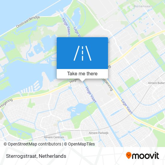 Sterrogstraat map