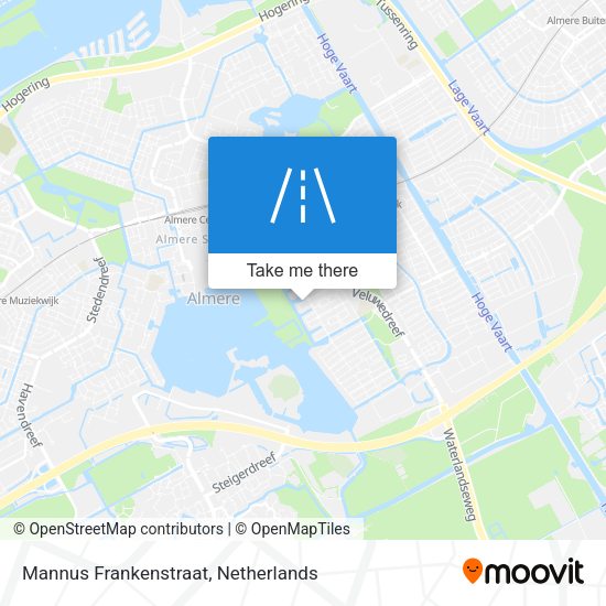 Mannus Frankenstraat map