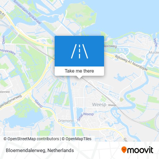 Bloemendalerweg map