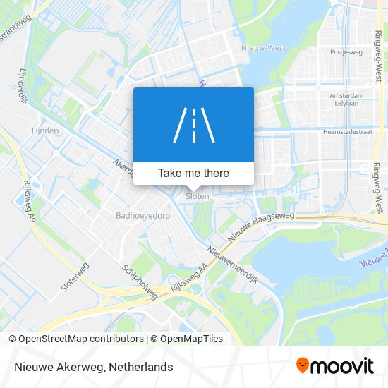 Nieuwe Akerweg Karte