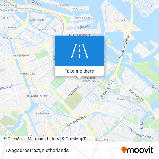 Avogadrostraat Karte