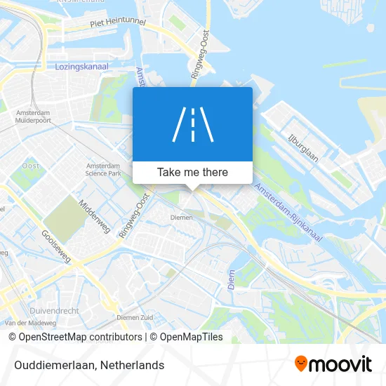 Ouddiemerlaan map