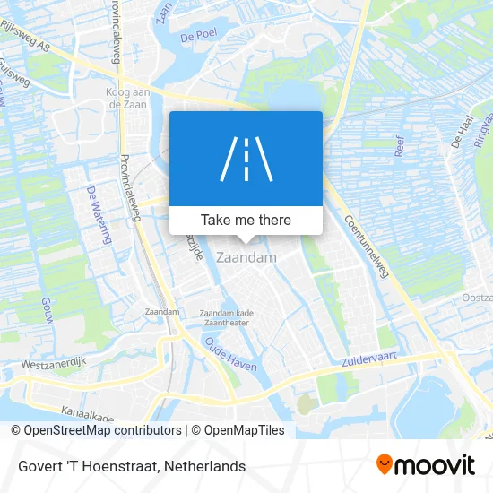 Govert 'T Hoenstraat map