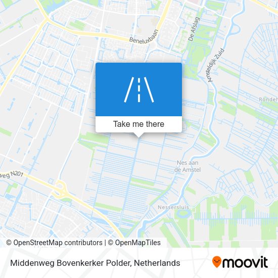 Middenweg Bovenkerker Polder map