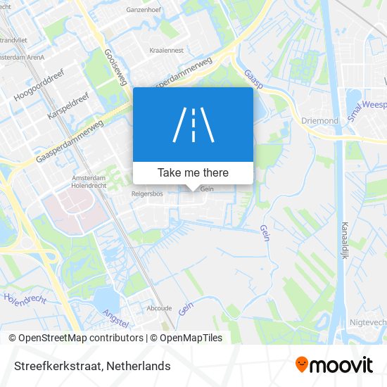 Streefkerkstraat Karte