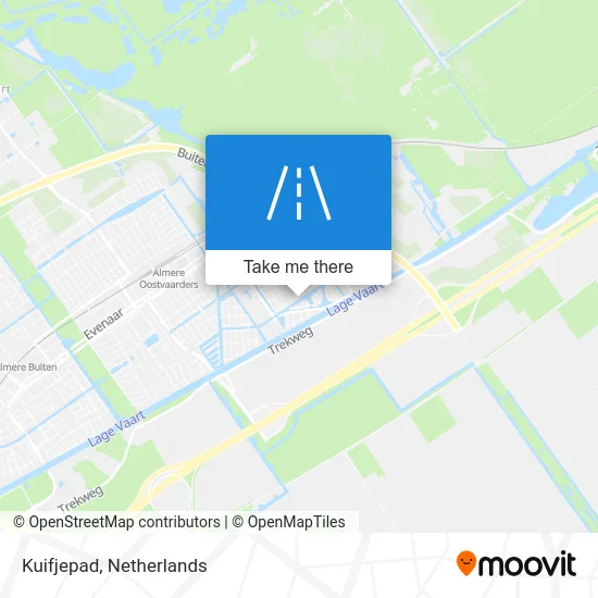 Kuifjepad map