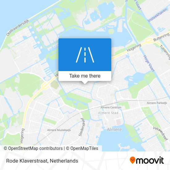 Rode Klaverstraat Karte