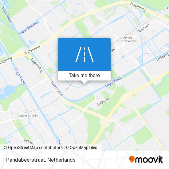 Pandabeerstraat map