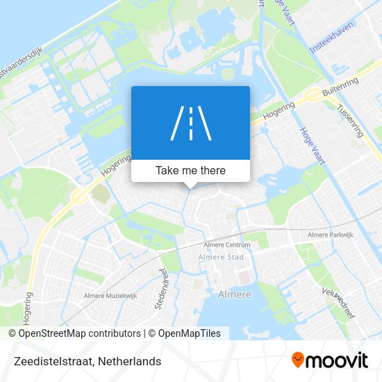 Zeedistelstraat map