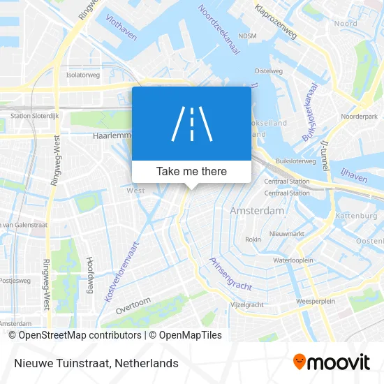 Nieuwe Tuinstraat map