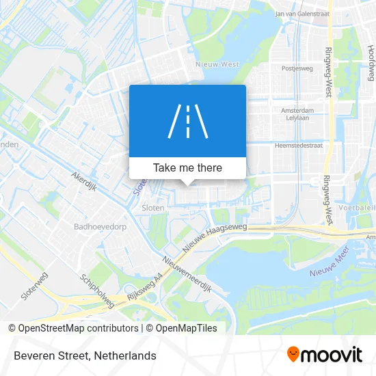 Beverenstraat map