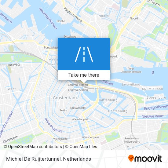 Michiel De Ruijtertunnel map