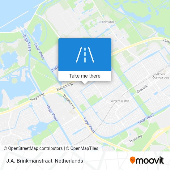 J.A. Brinkmanstraat map