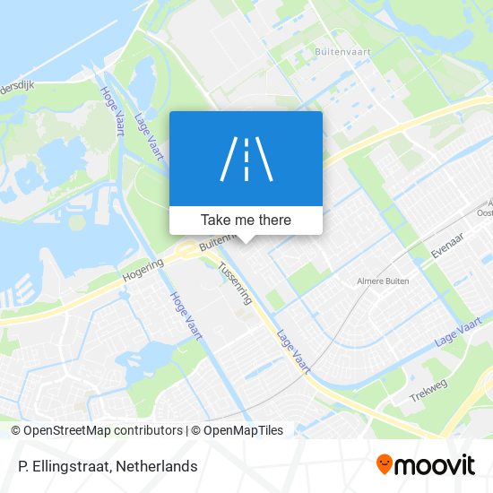 P. Ellingstraat map