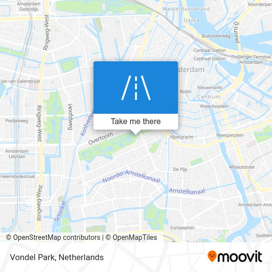 Vondelpark map