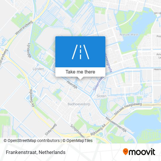 Frankenstraat map