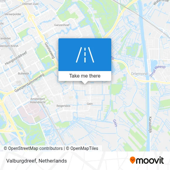 Valburgdreef map