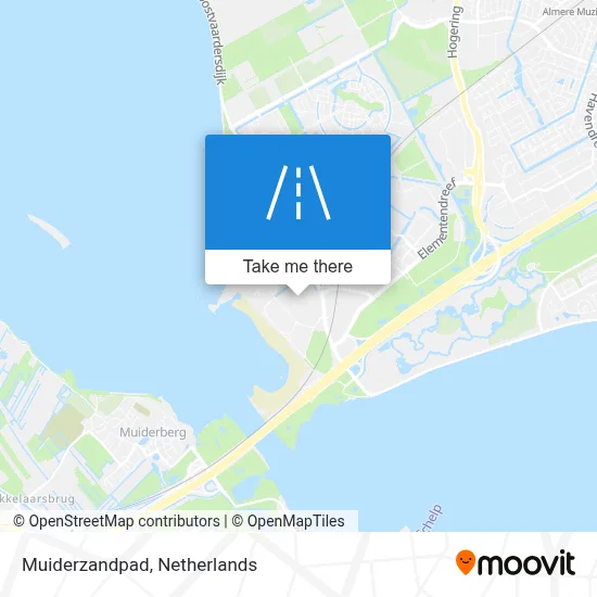 Muiderzandpad map