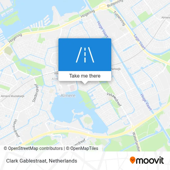 Clark Gablestraat map