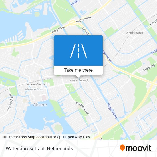 Watercipresstraat map