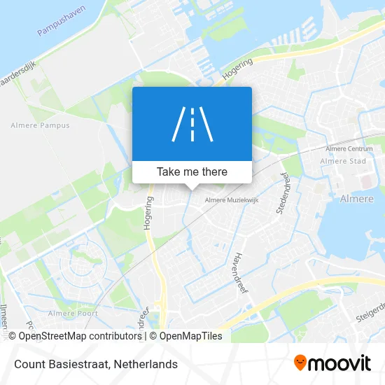 Count Basiestraat map