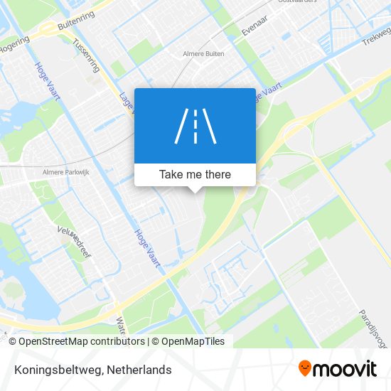 Koningsbeltweg Karte