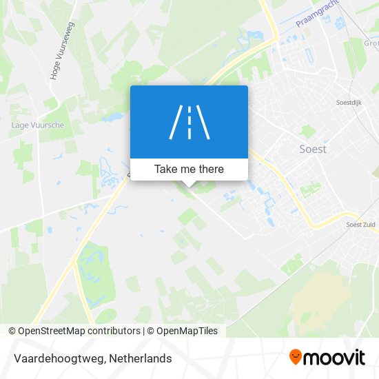 Vaardehoogtweg map