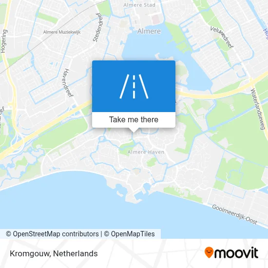 Kromgouw map