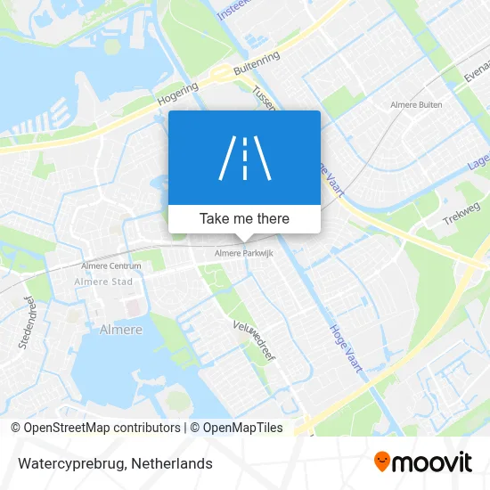 Watercyprebrug map