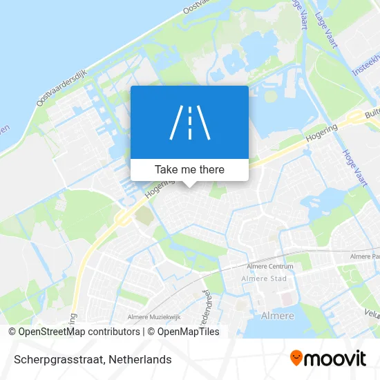 Scherpgrasstraat map