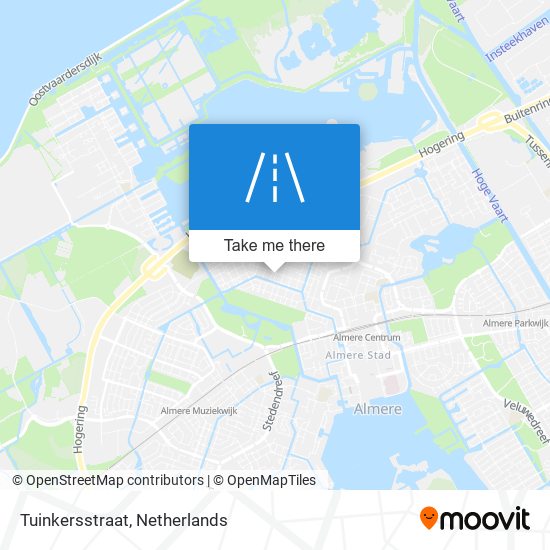 Tuinkersstraat map