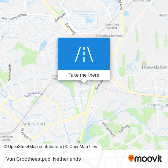 Van Grootheestpad map