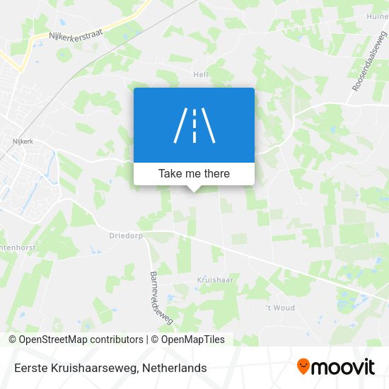 Eerste Kruishaarseweg map