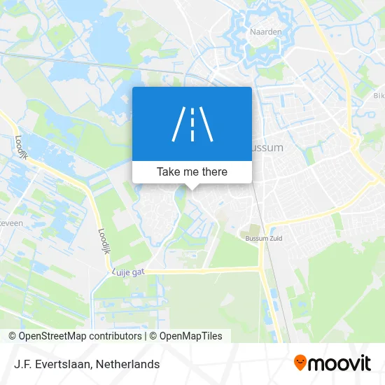 J.F. Evertslaan map