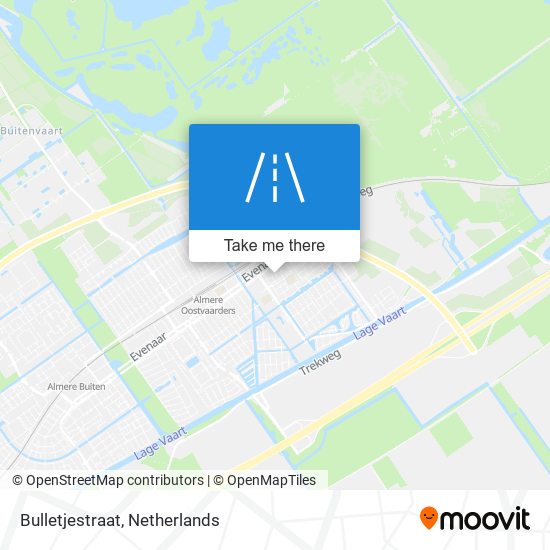 Bulletjestraat map