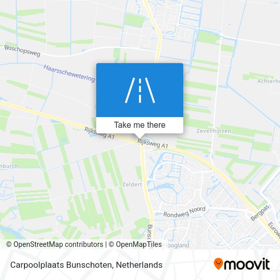 Carpoolplaats Bunschoten map