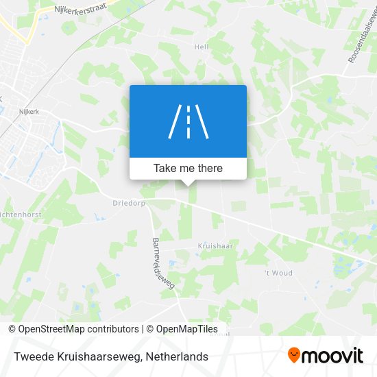 Tweede Kruishaarseweg map