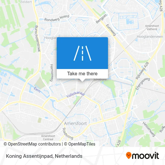 Koning Assentijnpad map