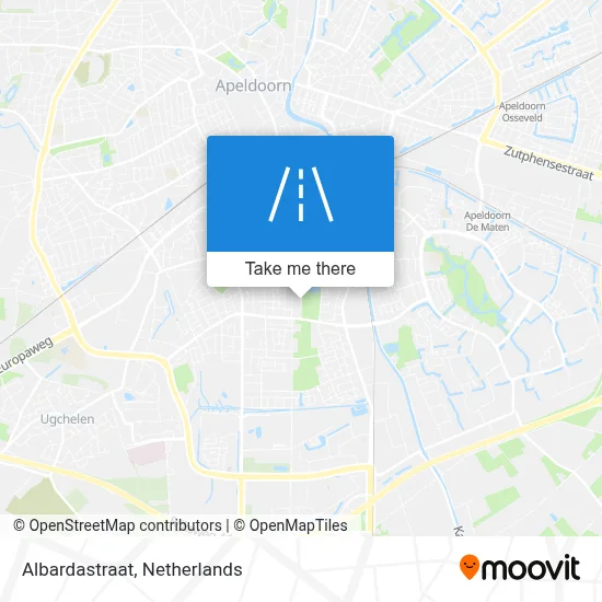 Albardastraat map
