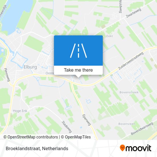 Broeklandstraat map