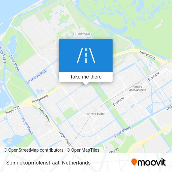 Spinnekopmolenstraat map