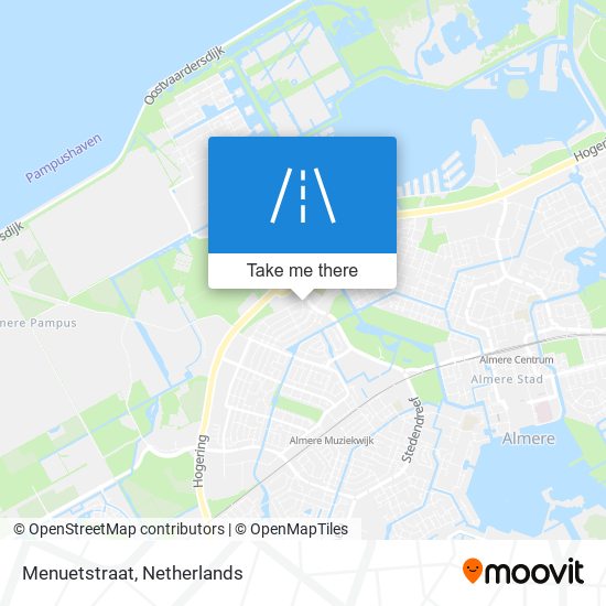 Menuetstraat Karte
