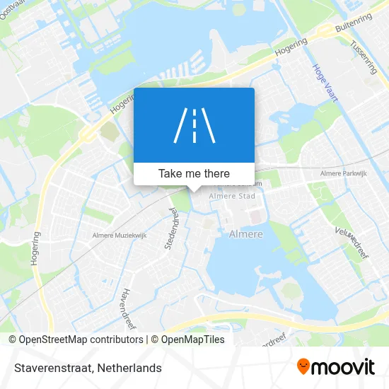 Staverenstraat map
