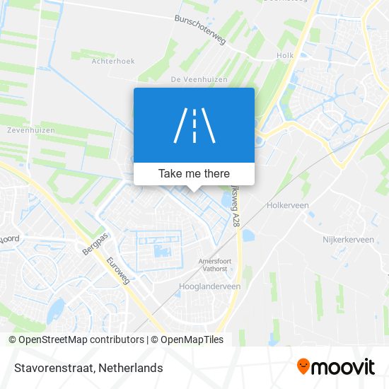 Stavorenstraat map