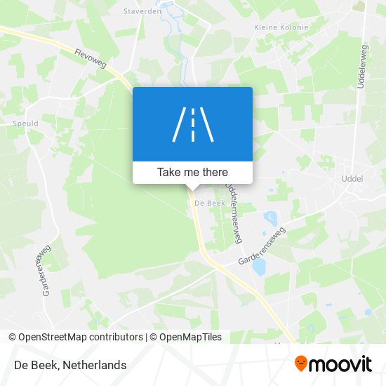 De Beek map